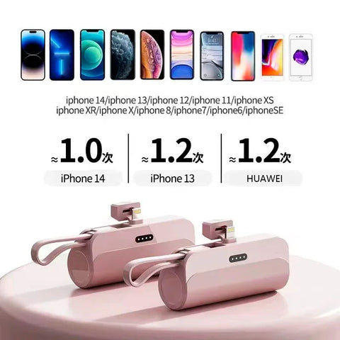 Capsule Mini Wireless Power Bank Large Capacity 10000mAh Fast Charging Power Bank Emergency External Battery for iPhone Type-c