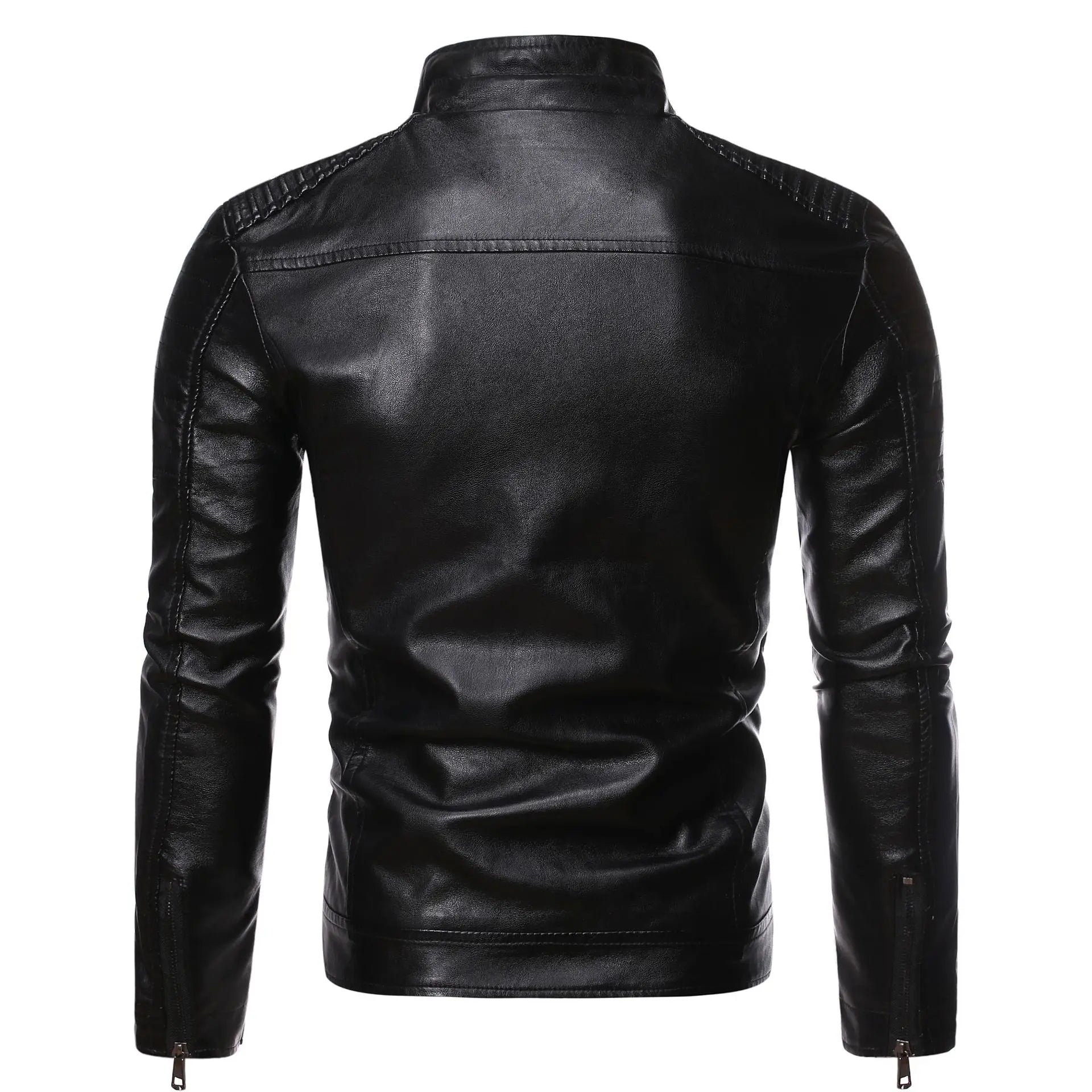 Men Causal Vintage Leather Jacket