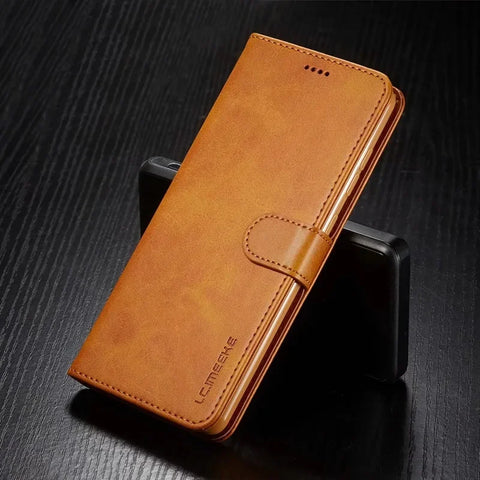 Leather Wallet Case for S24 S23 S22 S21