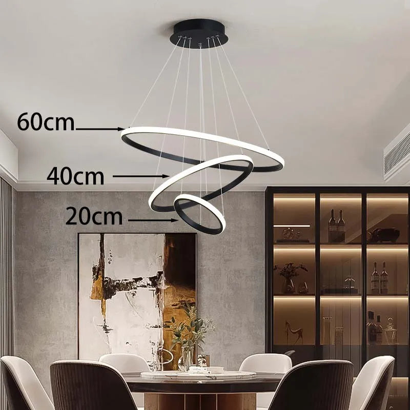 Modern ceiling chandelier, living room, bedroom, lobby, dining room, LED ceiling light, home decoration, intelligent chandelier