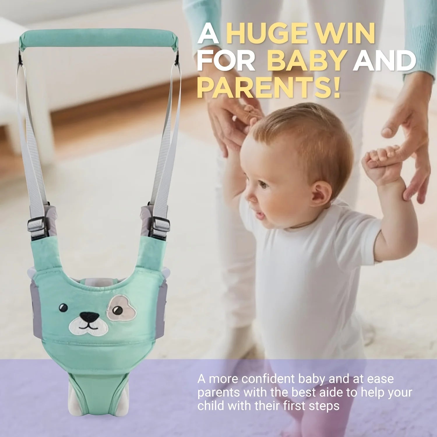 Baby Walking Harness Handheld Kids Walker Helper Toddler Infant Walker Harness Assistant Belt Child Learning Walk Support Assist