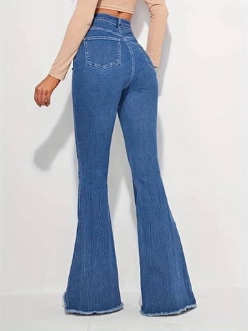 High waist flared Jeans women's