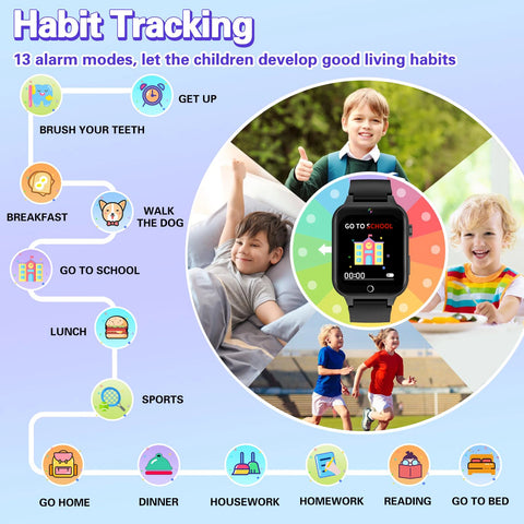 Kids Game Smart Watches Girls Boys With 26 Touch Screen  Camera Pedometer Video MP3 Alarm Digital Watch Birthday Gift Smartwatch