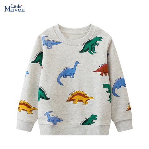 Cartoon Dinosaurs Sweatshirt Spring Autumn Tops Hoodies