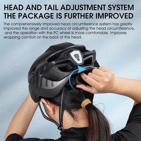 Road Mountain Bike Helmet Bicycle Helmet Rechargeable Goggles Lens