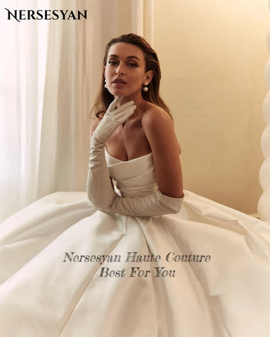 Nersesyan Vintage Satin Wedding Dresses