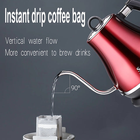 1.2L Gooseneck Electric Kettle Tea Coffee Thermo Pot