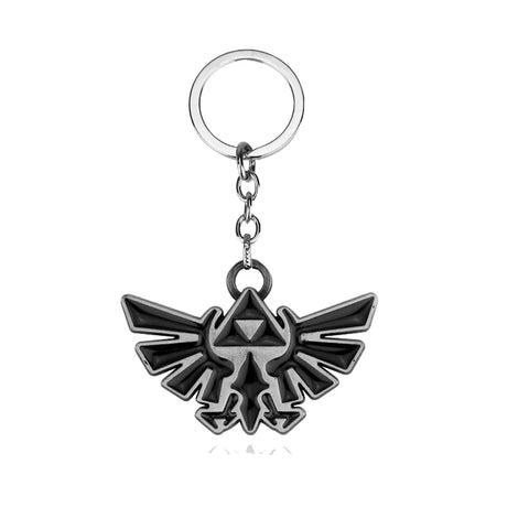 Game Zeldas Shield Keychain Symbol Pendant Enamel Metal Keyring Men Jewelry Accessories Gift