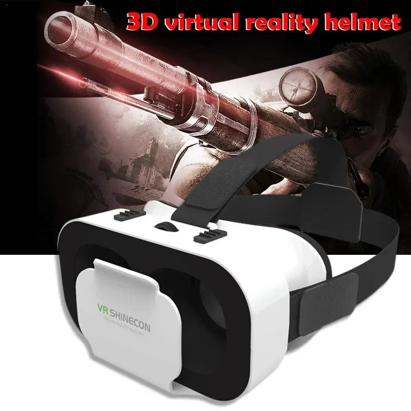 New VR Shinecon Thousand Magic Mirror Headset Version Compact Virtual Reality 3D Glasses Helmet for Smartphone With Gamepad