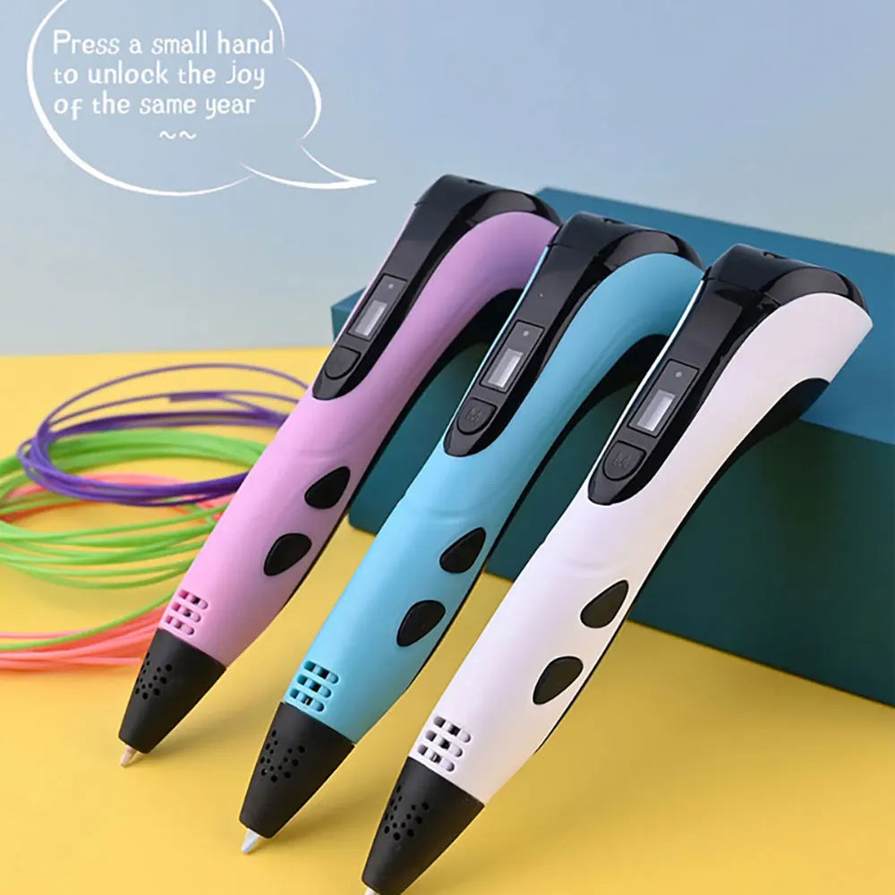 3D Printing Pen with LED Screen