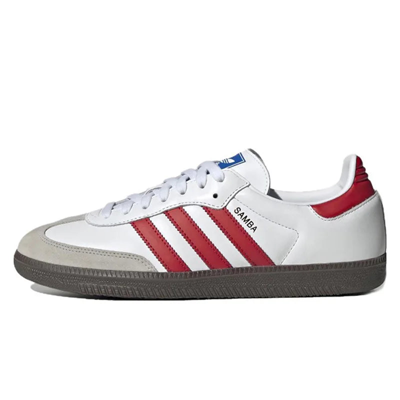 Adidas Originals Samba Low Skateboarding Shoes for Men and Women Unisex Green Tumbled Leather