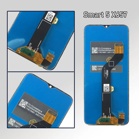 6.6" Original LCD For Infinix Smart 5 LCD Display Touch Screen Digitizer Assembly For Infinix X657C X657B X657 LCD Replacement