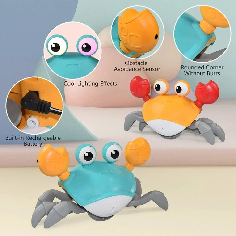 Childrens Induction Escape Crab Crawling Baby Electronic Pet Music Toy Education Children's Mobile Toy Christmas Birthday Gifts