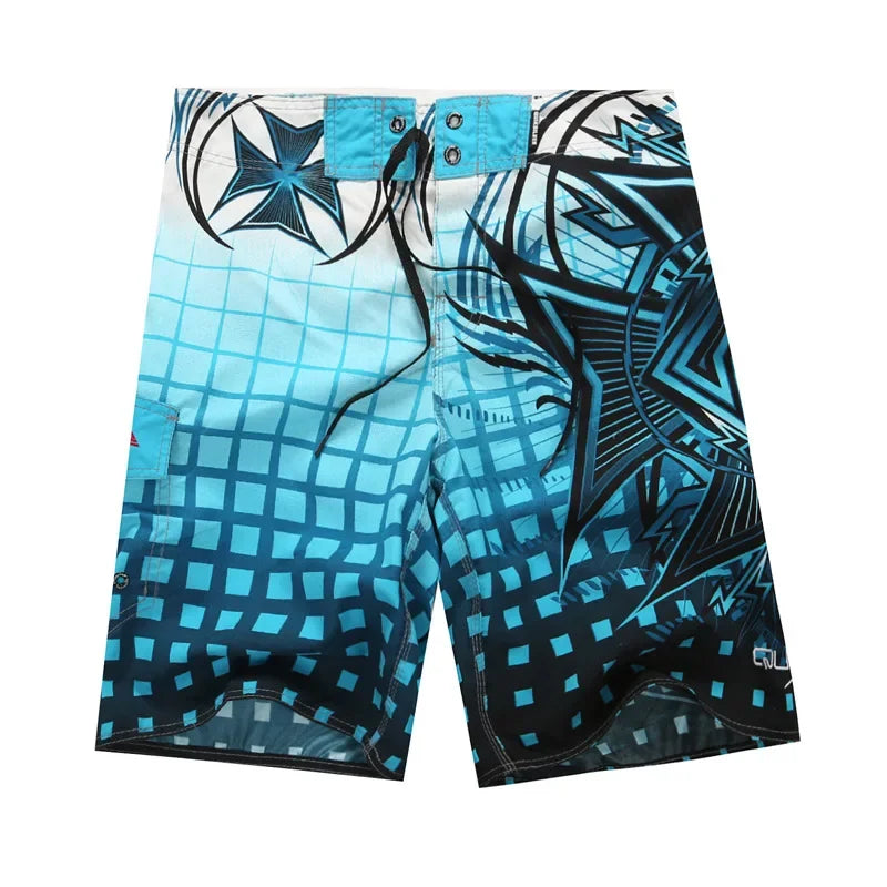 New Swimwear Men Swim Beach Shorts Mens Swimming Trunks Swimsuit Man bermuda Beachwear Surf Board Bathing Suit Pocket Badeshorts