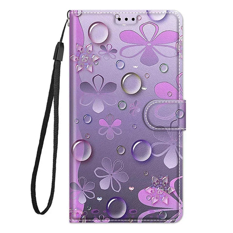 Butterfly Pattern Wallet Flip Case For Samsung Galaxy S24 Ultra S23 Plus S23 FE S22 S21 FE Leather Card Slot Phone Back Cover