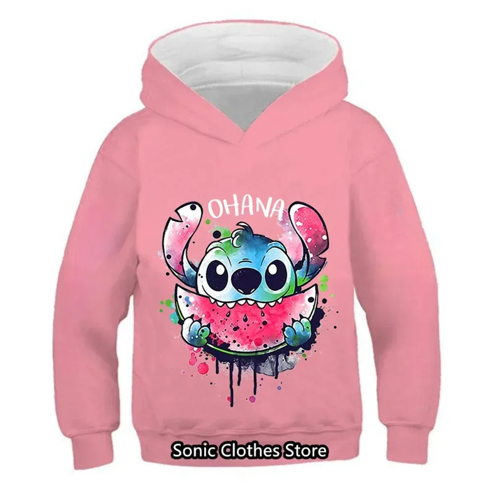 Children Hoodies Letter Cotton Kawaii Sweatshirt