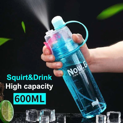 Sports Water Bottle Spray Cup Outdoor Portable Kettles Jug