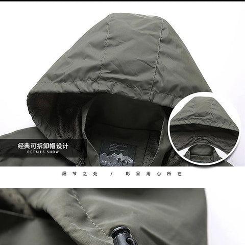 High Quality Men Stormsuit Zipper Hiking Jackets