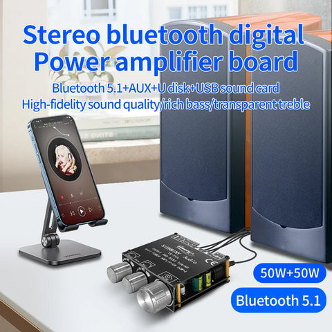 Bluetooth Amplifier HiFi Channel 2.0 Active Speakers