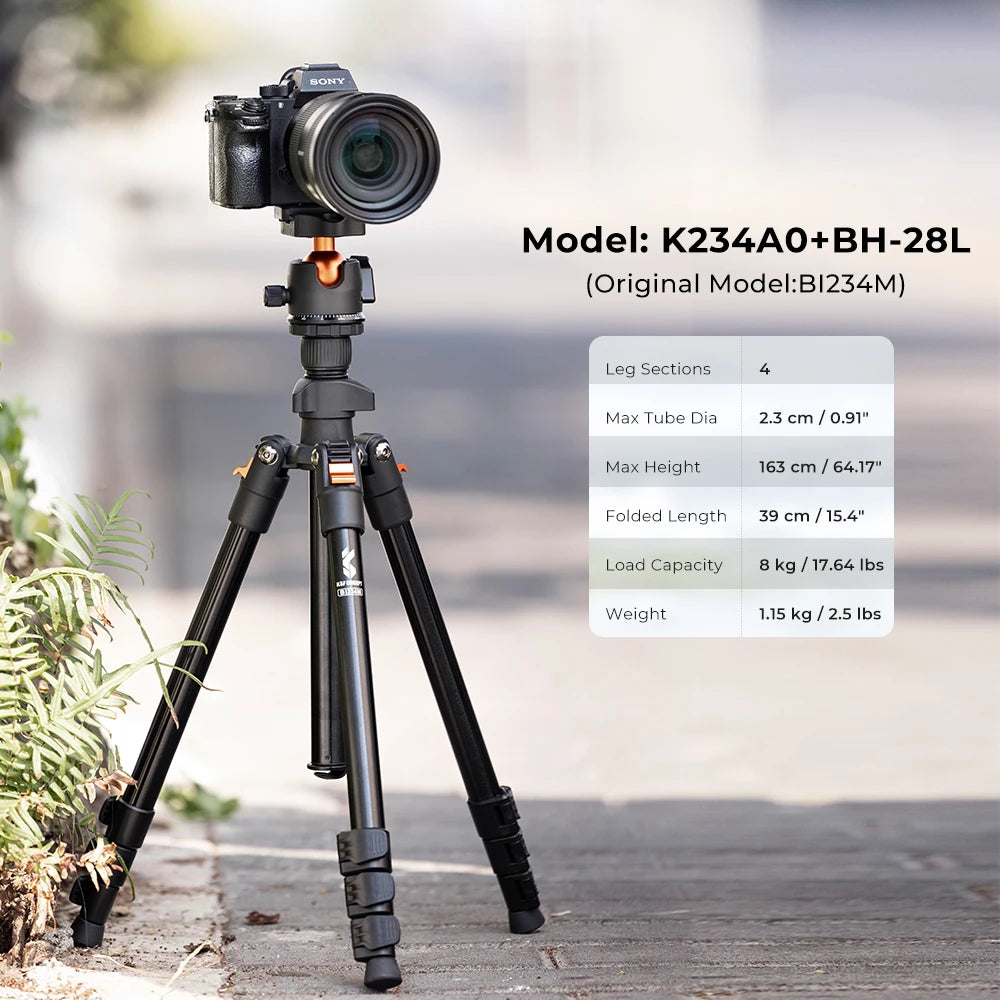 Tripod with 360 Degree Ball Head Quick Release for Canon Nikon Sony DSLR