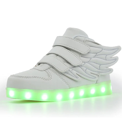 Led Light Shoes with Wing USB Charging Casual Sports Shoes