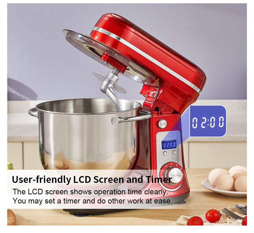 Food Stand Mixer Blender 6-Speed, 1200 W, 6 L, DC