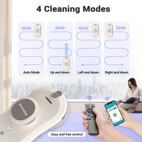 SUNSMAI Robot window cleaning machine Window washing robot Spray type window cleaning robot