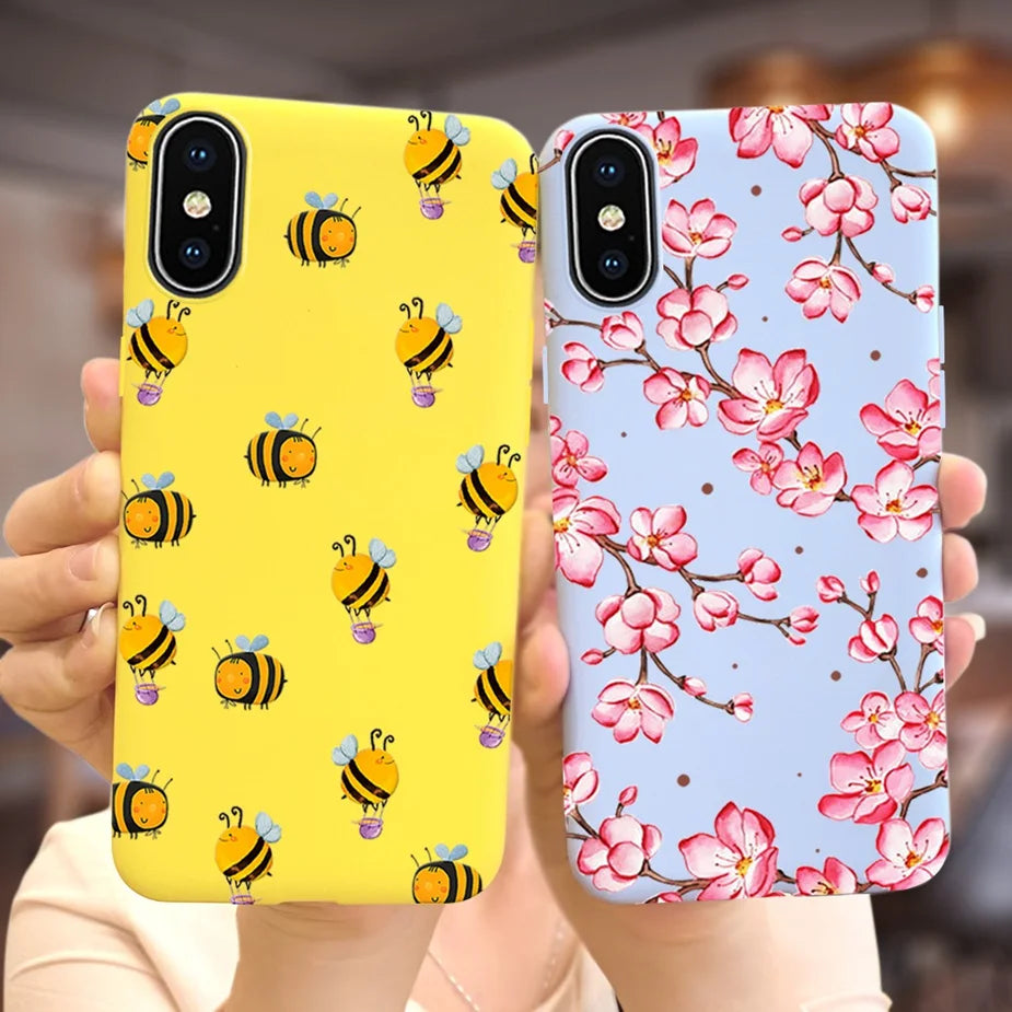 Silicone Soft Fundas Phone Back Cover Case For iPhone