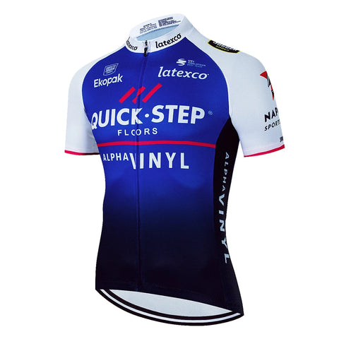 QUICK STEP Bike Cycling Jersey 2023 Summer Racing Sport MTB Bicycle Shirt Ropa Ciclismo Man Outdoor Bike Short Sleeve Clothing