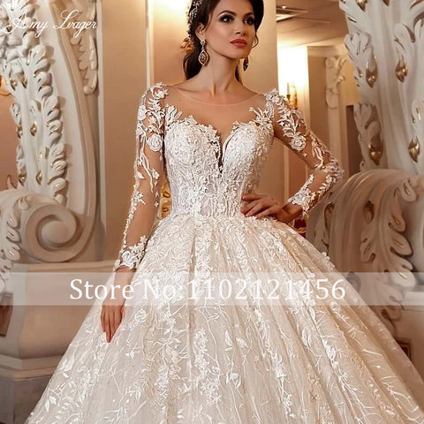 Train Ball Gown Wedding Dress