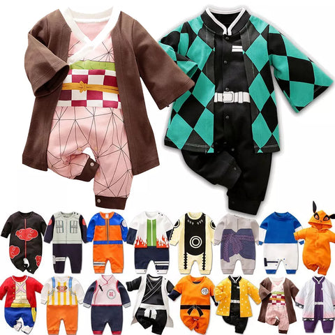 0-18 Months Anime Baby Rompers