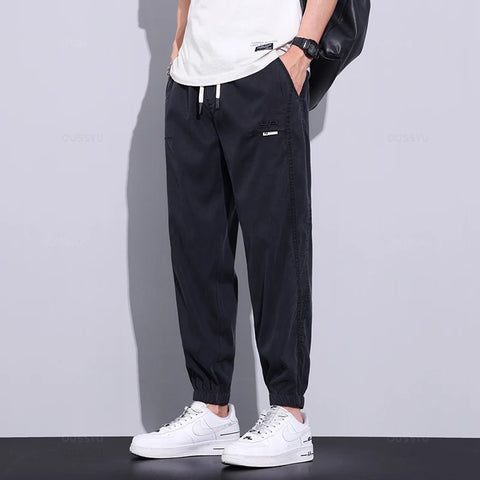 Men's Cargo Casual Pants Summer Thin Jogger Sweatpants