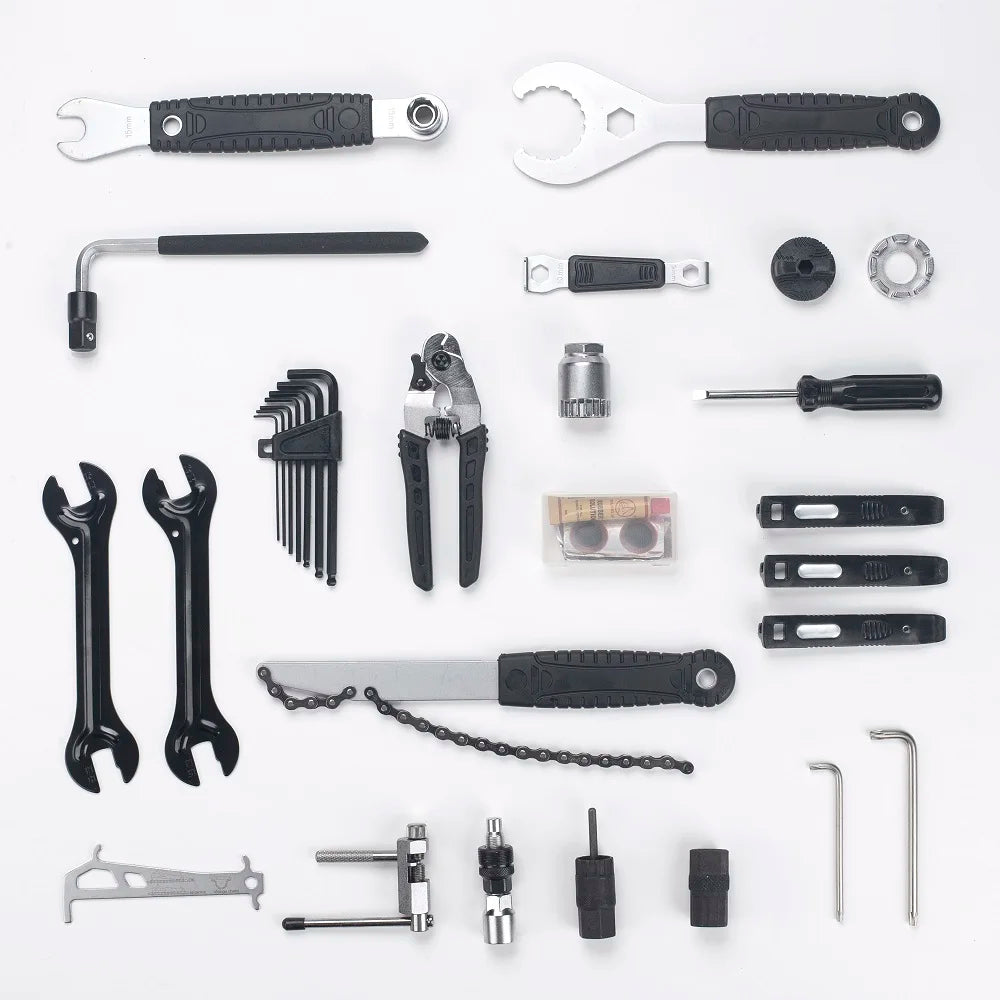 Bicycle Service Tool Kit Multiple Function Crank BB Bottom Bracket Hub Freewheel Pedal Spoke Chain Service