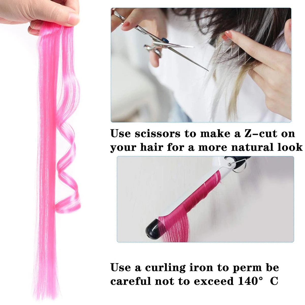 Long Straight Hair Extensions Colored Hair Clips