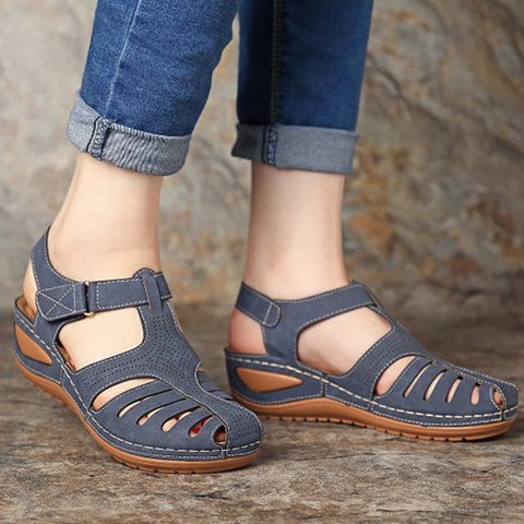 Women's Sandals Soft Summer Shoes For Women Low Heels Sandals Roman Sandals Summer Footwear Female Shoes Heel Sandal Elegant