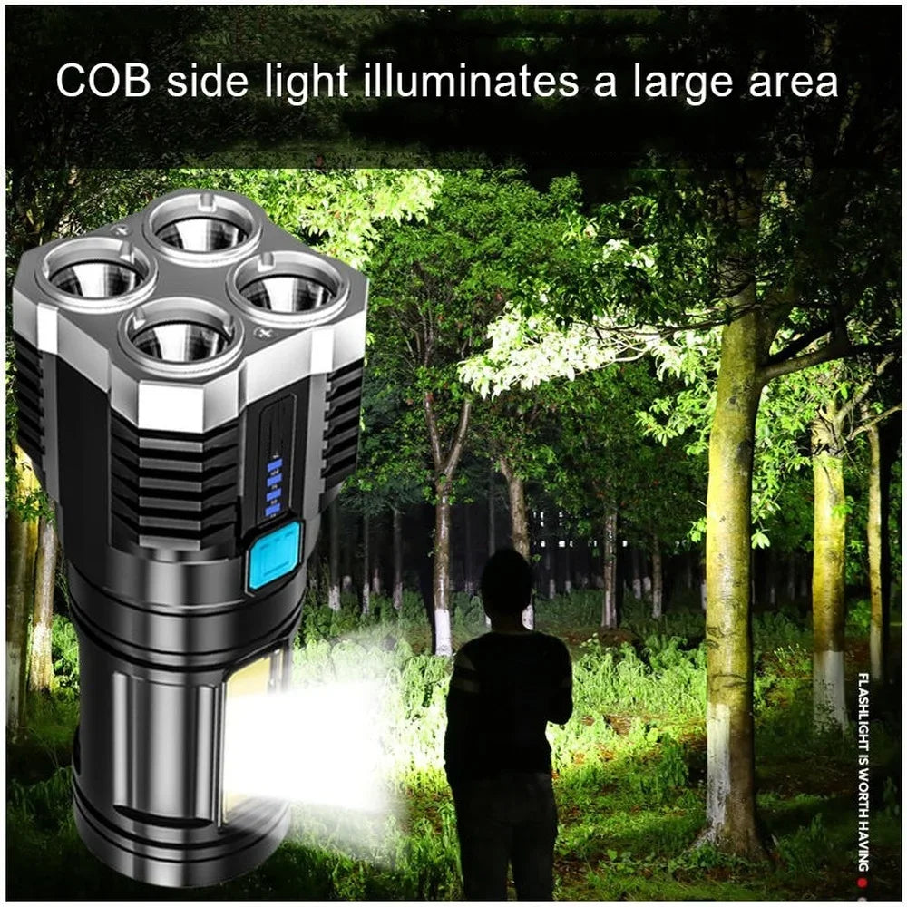 Rechargeable Multifunctional Portable Flashlights & Torches