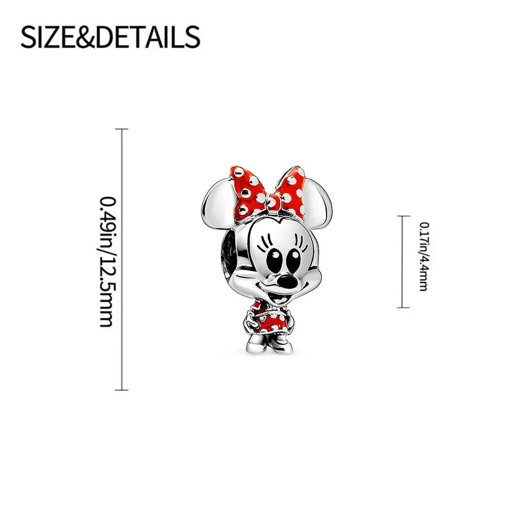 Hot selling Disney Minnie Charm suitable for Pandora