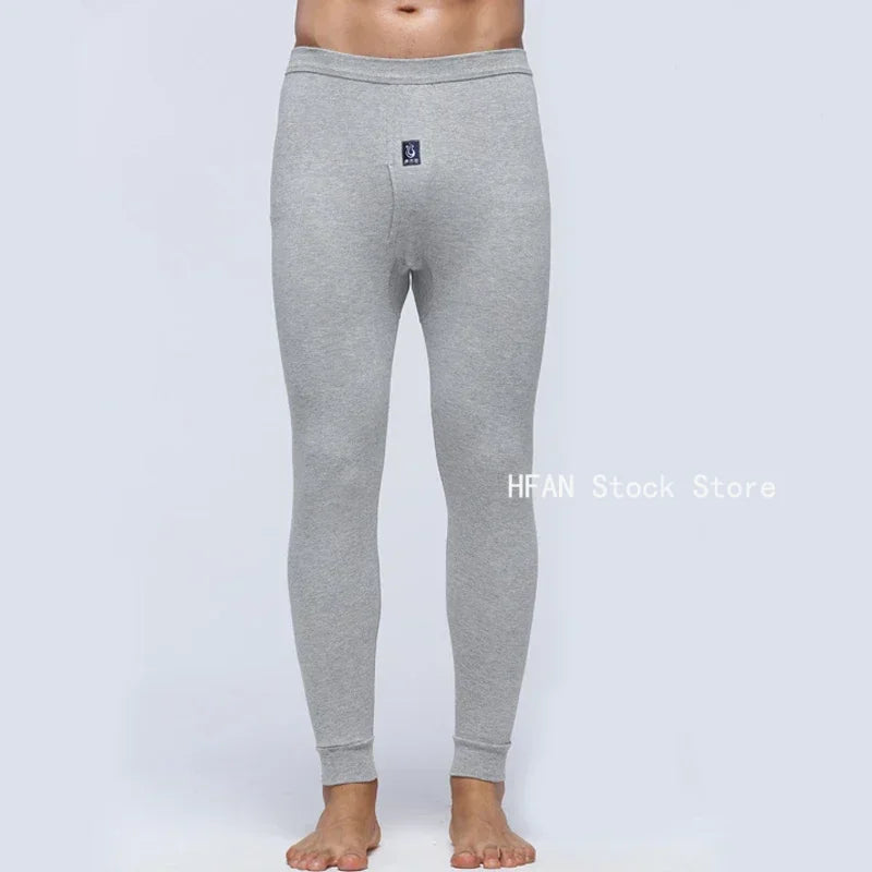 Winter Men's warm underwear cotton leggings Tight Men Long Johns Plus Size Warm Underwear Man thermal underwear for men