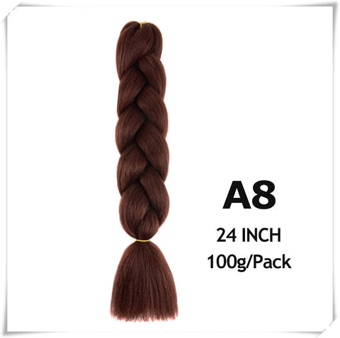 24 Inch Ombre purple jumbo Braiding Hair Synthetic