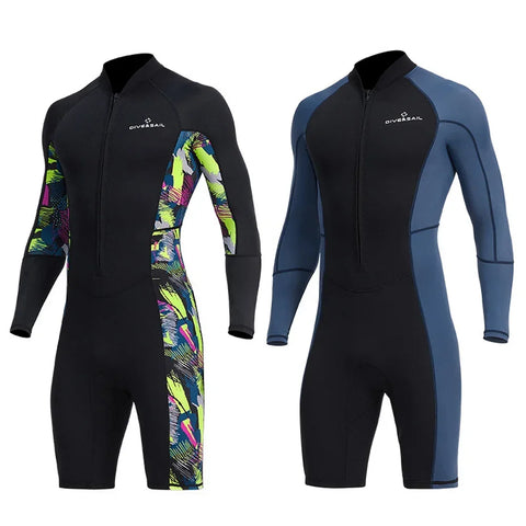 UV-proof Front Zip Lycra Long Sleeves Diving Suit