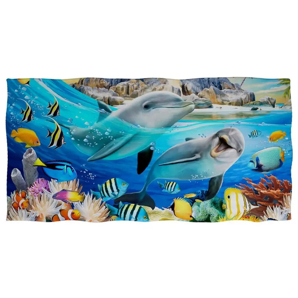 Ocean Animals Cotton Bath Towels