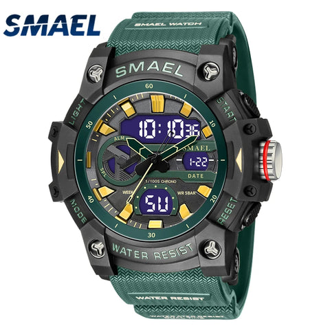 Sport Watches Waterproof SMAEL Brand Dropshipping Watch Stopwatch Alarm Clock 8086 Young Fashion Quartz Wristwatches