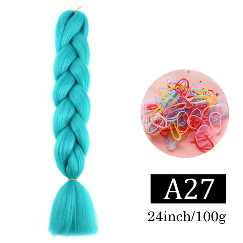 24 Inch Jumbo Braids Extensions Synthetic Braiding Hair Afro Ombre Color kanekalon Hair for Children Braid