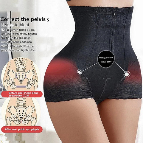 Tummy Control Panties Women Zipper Body Shaper Pants