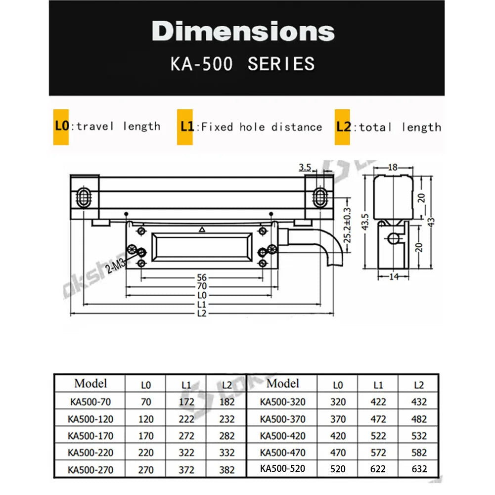 SINO 2 Axis DRO Set 5um Digital Readout Kits for 0.005mm Linear Scales Encoder Grating Ruler 70-1020mm Lathes Milling SDS6-2V