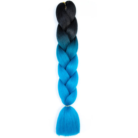 AZQUEEN 24 Inch Jumbo Braids Extensions Synthetic Braiding Hair Afro Ombre Color kanekalon Hair for Children Braid