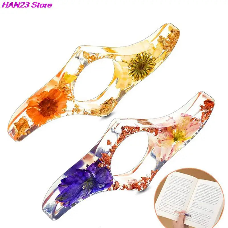 New 1PC Multi-function Acrylic Thumb Book Support Book Page Holder Convenient Bookmark School Office Supplies Book Thumb Holder