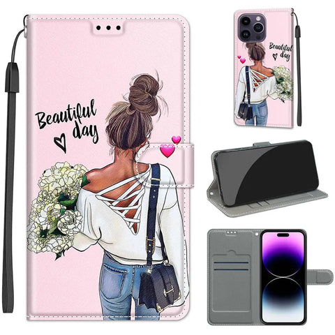 Flower Pattern Flip Case For Xiaomi