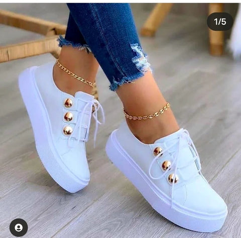 Women Casual Shoes White Sneakers