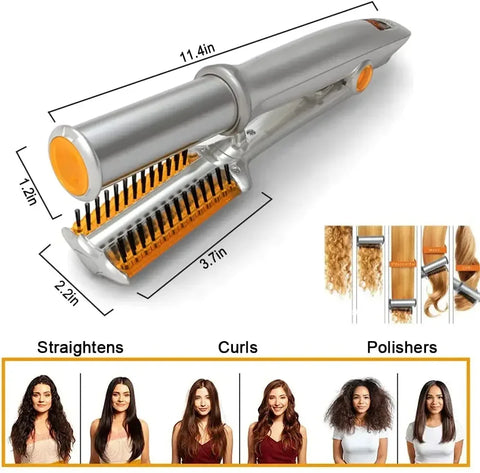 Professional Hairs Curler Straight Hair Comb Rotating Hair Brush Curler